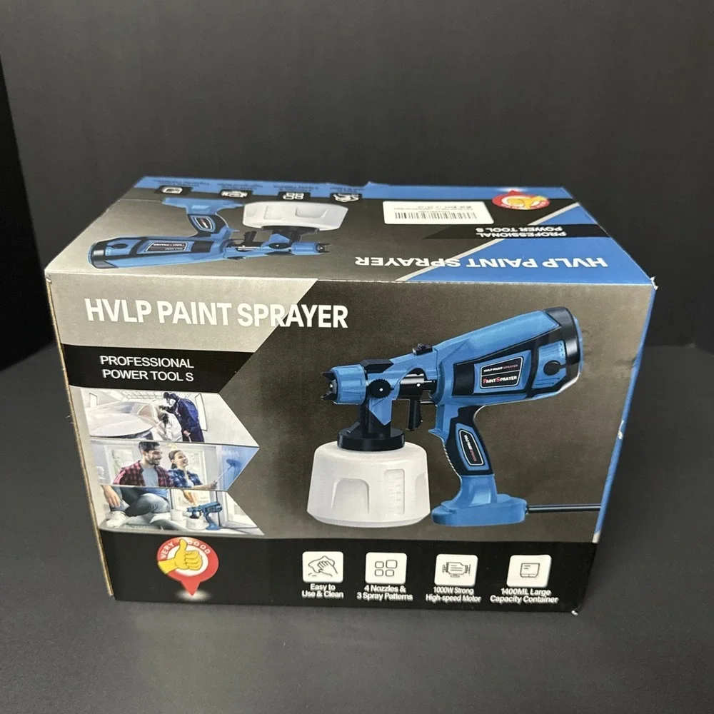 Paint Sprayer Tool 1000W - High Power Electric Spray Paint Gun - Easy To Clean